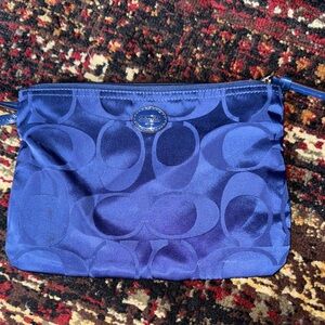 Coach Navy Blue Cosmetic Bag